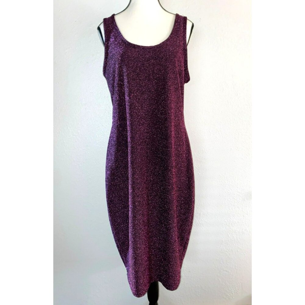 Paisley Raye Sleeveless Glittery Dress Size XL